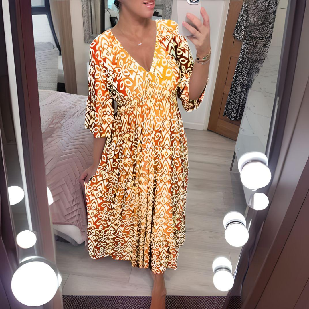 Isabella™ - Stylish Boho Printed Dress for Effortless Elegance